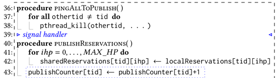Publish on Ping: A Better Way to Publish Reservations in Memory Reclamation for Concurrent Data Structures